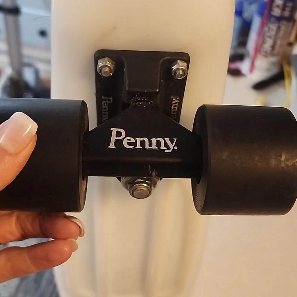 Penny Board White Skateboard Deck. - Picture 3 of 6